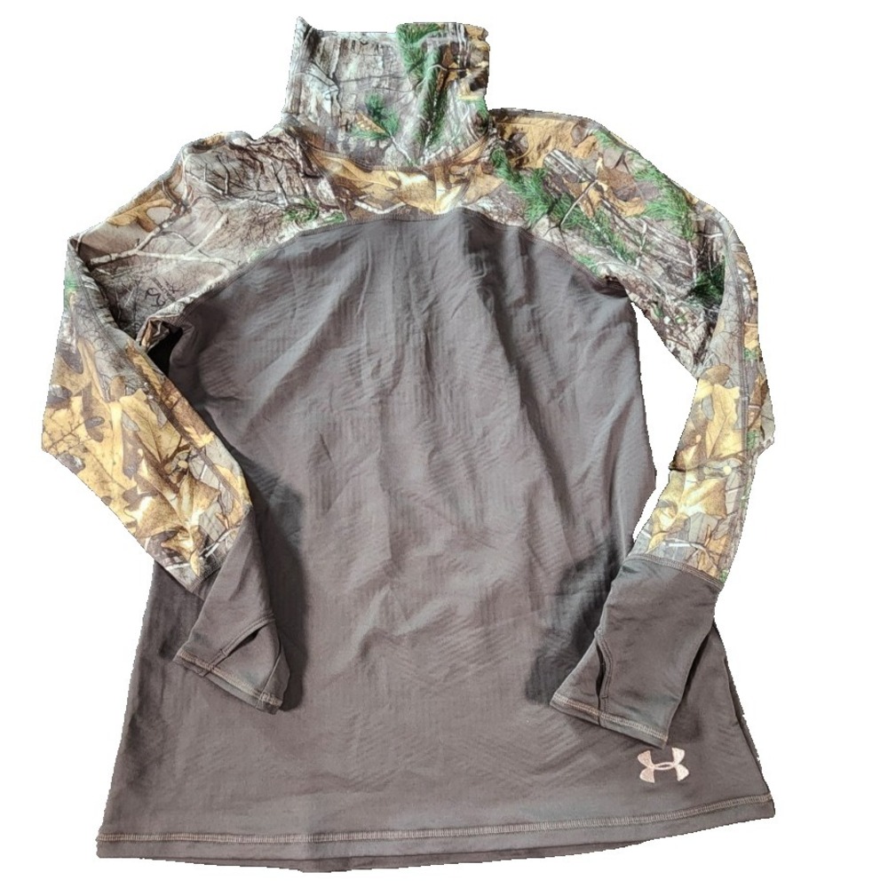 Under Armour ColdGear Realtree Turtleneck Shirt Men's L • Long‎ Sleeve